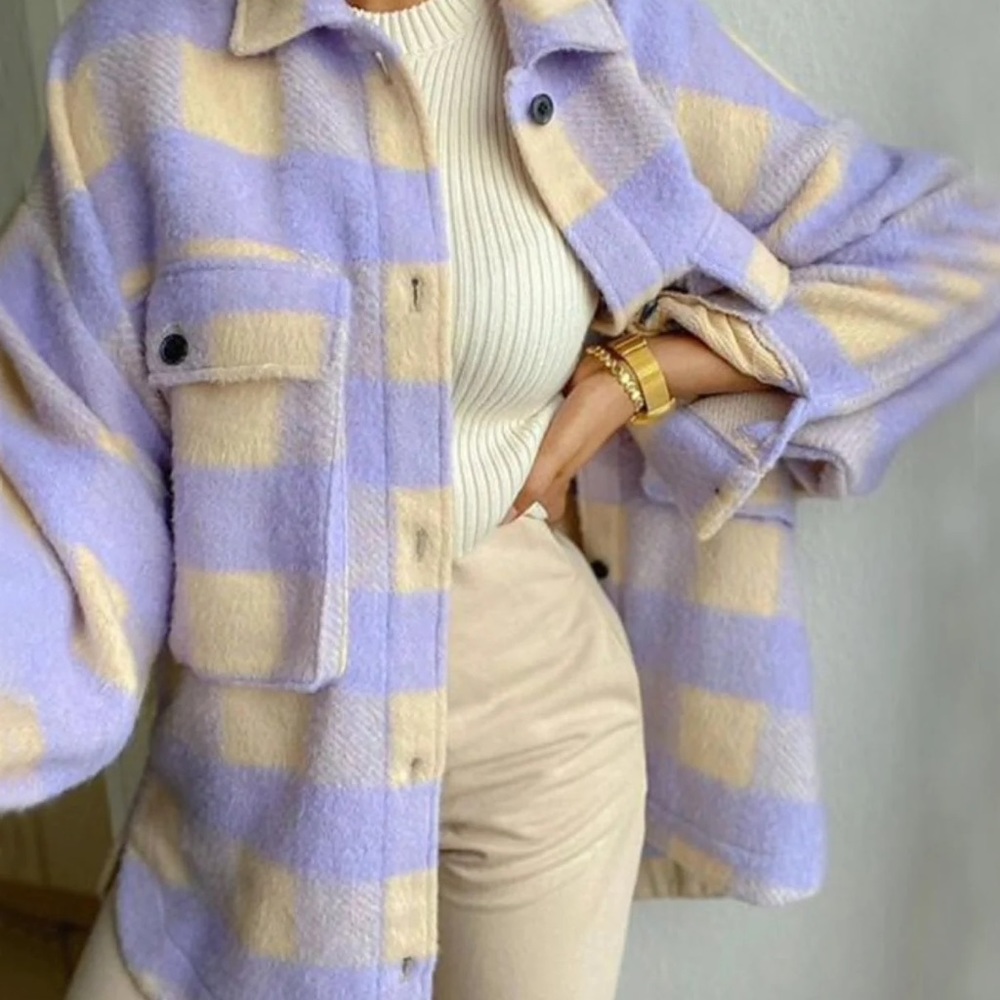 PURPLE FLANNEL SHACKET
